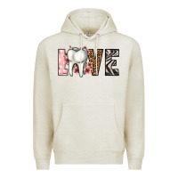 Oatmeal Heather love dentist life Premium Hoodie - Jasminsmagicworld