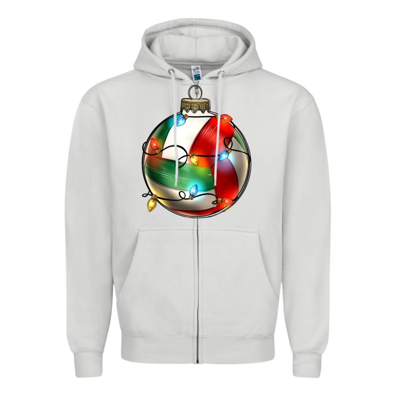 Christmas  Volleyball Zipper Hoodie by Zillion Design Studio | Teevron