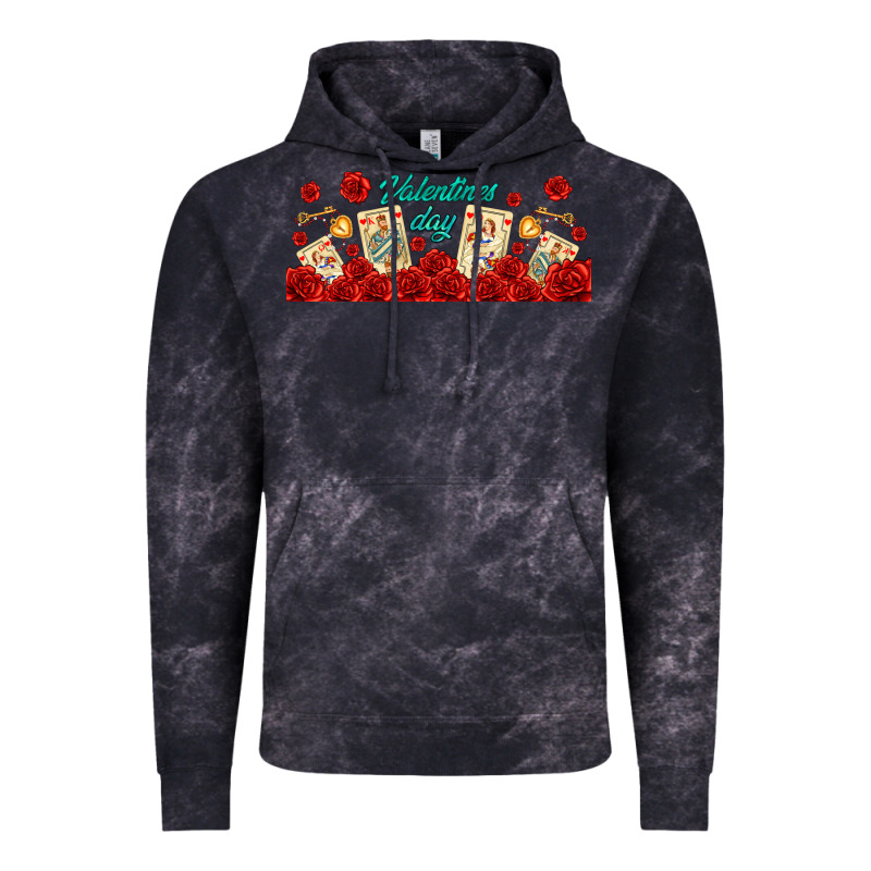 Valentines Day With Playing Cards Vintage Hoodie by AdoDesignShop | Teevron