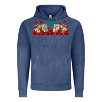 Vintage Denim valentines day with playing cards Vintage Hoodie - AdoDesignShop