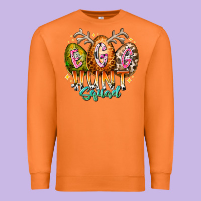 Egg Hunt Squad Premium Sweatshirt Designed By Racoondesign