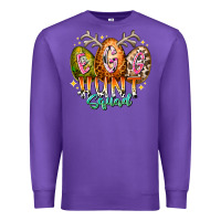 Purple egg hunt squad Premium Sweatshirt - RacoonDesign