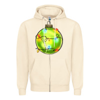Sandshell christmas  tennis Zipper Hoodie - Zillion Design Studio