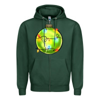 Sports Green christmas  tennis Zipper Hoodie - Zillion Design Studio