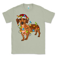 Matcha Dachshund Christmas Lights Classic Tee - RanaPortraitStore