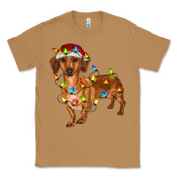 Toasted Coconut Dachshund Christmas Lights Classic Tee - RanaPortraitStore