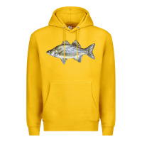 Lemon White Bass Fish Illustrations Premium Hoodie - LillyAllenDesigns