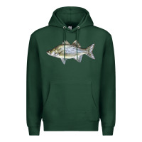 White Bass Fish Illustrations Premium Hoodie | Teevron