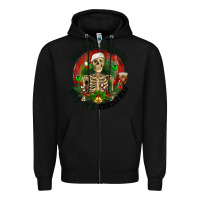 Black When you're dead inside but it's christmas Zipper Hoodie - RanaPortraitStore