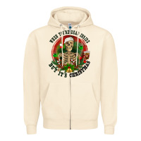 Sandshell When you're dead inside but it's christmas Zipper Hoodie - RanaPortraitStore
