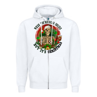 When You're Dead Inside But It's Christmas Zipper Hoodie | Teevron