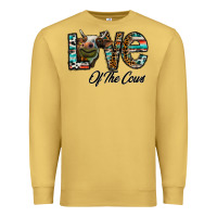 Antique Gold lov of thecows Premium Sweatshirt - CowhideDigitalArt