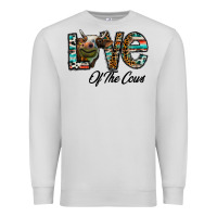 Dove Grey lov of thecows Premium Sweatshirt - CowhideDigitalArt