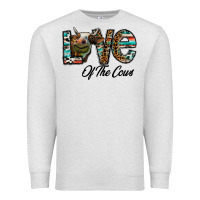 Oatmeal Heather lov of thecows Premium Sweatshirt - CowhideDigitalArt
