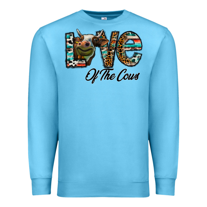 Lov Of Thecows Premium Sweatshirt by CowhideDigitalArt | Teevron