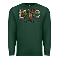 Sports Green lov of thecows Premium Sweatshirt - CowhideDigitalArt