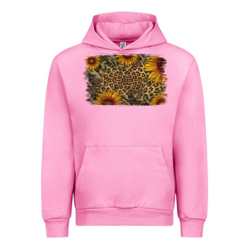 Camouflage Leopard Sunflower Background Urban Hoodie by Jasminsmagicworld | Teevron