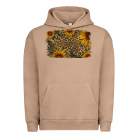 Pigment Burro Camouflage Leopard Sunflower Background Urban Hoodie - Jasminsmagicworld