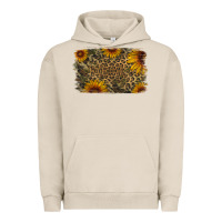 Pigment French Oak Camouflage Leopard Sunflower Background Urban Hoodie - Jasminsmagicworld