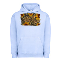 Pigment Grape Ice Camouflage Leopard Sunflower Background Urban Hoodie - Jasminsmagicworld