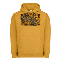 Pigment Peanut Butter Camouflage Leopard Sunflower Background Urban Hoodie - Jasminsmagicworld