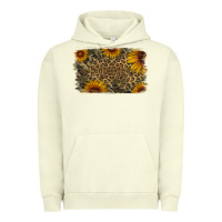 Pigment Pistachio Camouflage Leopard Sunflower Background Urban Hoodie - Jasminsmagicworld