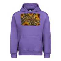 Tulip Camouflage Leopard Sunflower Background Urban Hoodie - Jasminsmagicworld