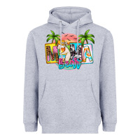 Heather Grey mama bear summer Heavyweight Hoodie - Zillion Design Studio