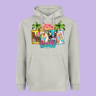 Mama Bear Summer Heavyweight Hoodie Designed By Zillion Design Studio