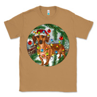 Toasted Coconut Dachshund Christmas Tree Classic Tee - RanaPortraitStore