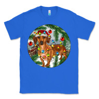 True Royal Dachshund Christmas Tree Classic Tee - RanaPortraitStore