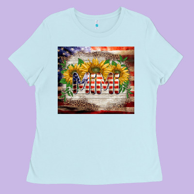 Patriotic Mimi Tumbler Ladies Tee Designed By Barkaloodesign