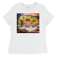 White patriotic mimi tumbler Ladies Tee - BarkalooDesign