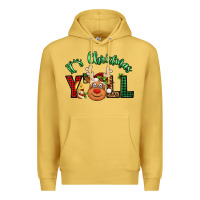 Antique Gold it's christmas y'all reindeer Premium Hoodie - Jasminsmagicworld