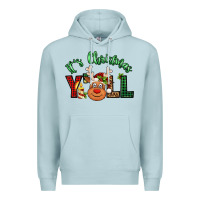 Blue Mist it's christmas y'all reindeer Premium Hoodie - Jasminsmagicworld