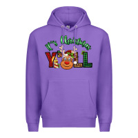 Purple it's christmas y'all reindeer Premium Hoodie - Jasminsmagicworld