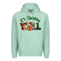 Seafoam it's christmas y'all reindeer Premium Hoodie - Jasminsmagicworld