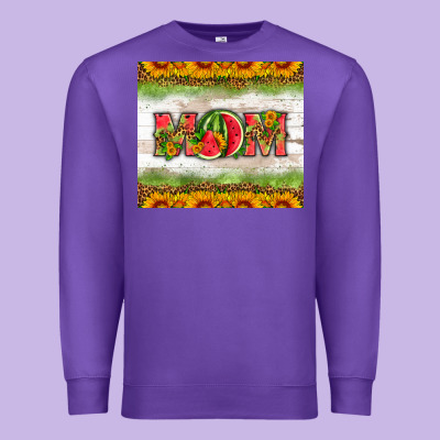 Mom Watermelon Premium Sweatshirt Designed By Hra Design Shop