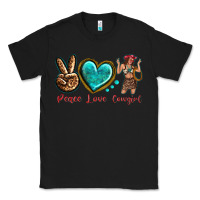Black peace love cowgirl Classic Tee - texasbilliewilder