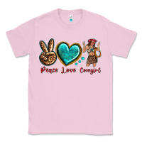 Bubblegum Pink peace love cowgirl Classic Tee - texasbilliewilder