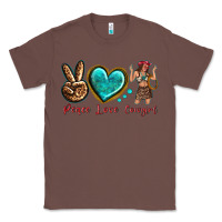 Chestnut peace love cowgirl Classic Tee - texasbilliewilder