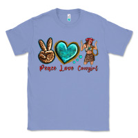 Colony Blue peace love cowgirl Classic Tee - texasbilliewilder