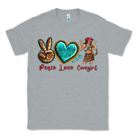 Heather Grey peace love cowgirl Classic Tee - texasbilliewilder