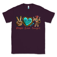 Plum peace love cowgirl Classic Tee - texasbilliewilder