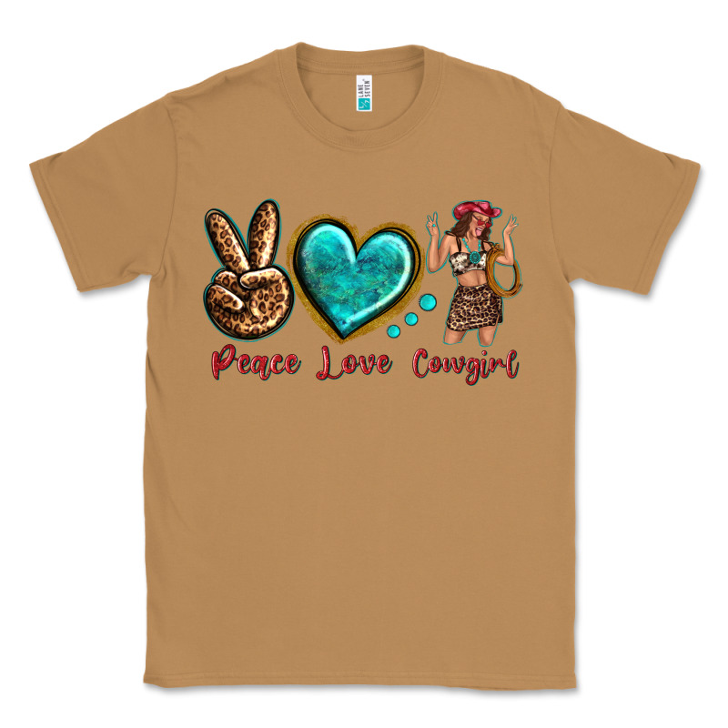 Peace Love Cowgirl Classic Tee by texasbilliewilder | Teevron