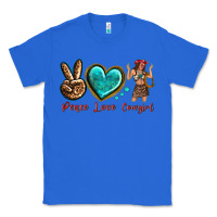 True Royal peace love cowgirl Classic Tee - texasbilliewilder