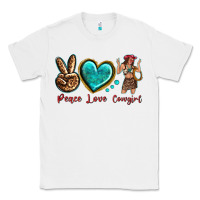 White peace love cowgirl Classic Tee - texasbilliewilder