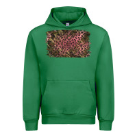 Emerald Camouflage Pink Leopard Background Urban Hoodie - Jasminsmagicworld