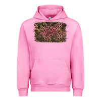 Fuchsia Pink Camouflage Pink Leopard Background Urban Hoodie - Jasminsmagicworld