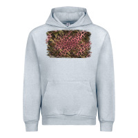 Heather Grey Camouflage Pink Leopard Background Urban Hoodie - Jasminsmagicworld